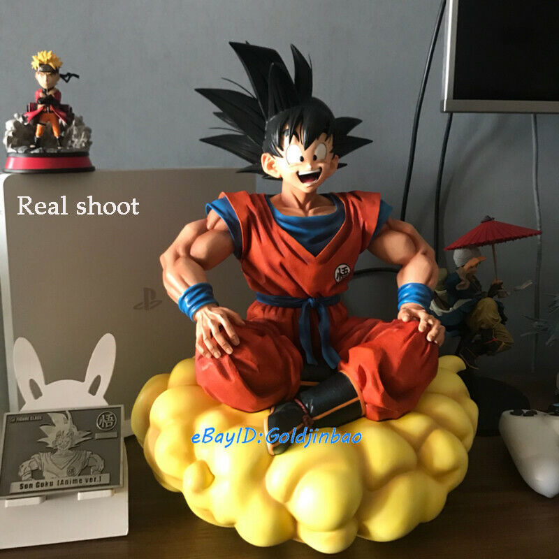 Dragon Ball Son Goku On Somersault cloud Statue Painted Model In Stock Resin GK