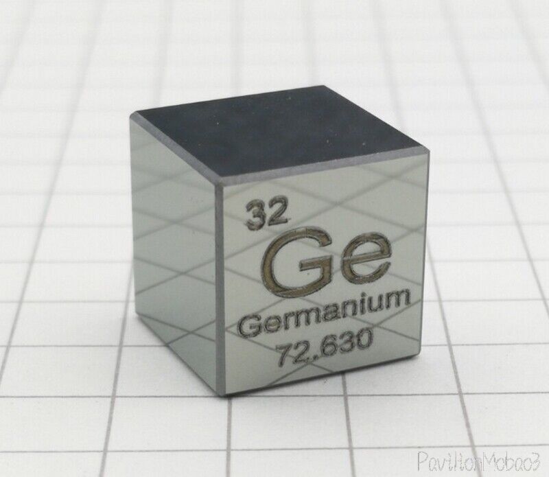 1 Pcs Germanium Metal Density 99.99% Cube Element Periodic Table 10mm Collection
