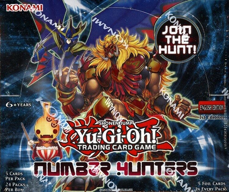 YUGIOH NUMBER HUNTER'S 1ST EDITION BOOSTER BOX BLOWOUT CARDS