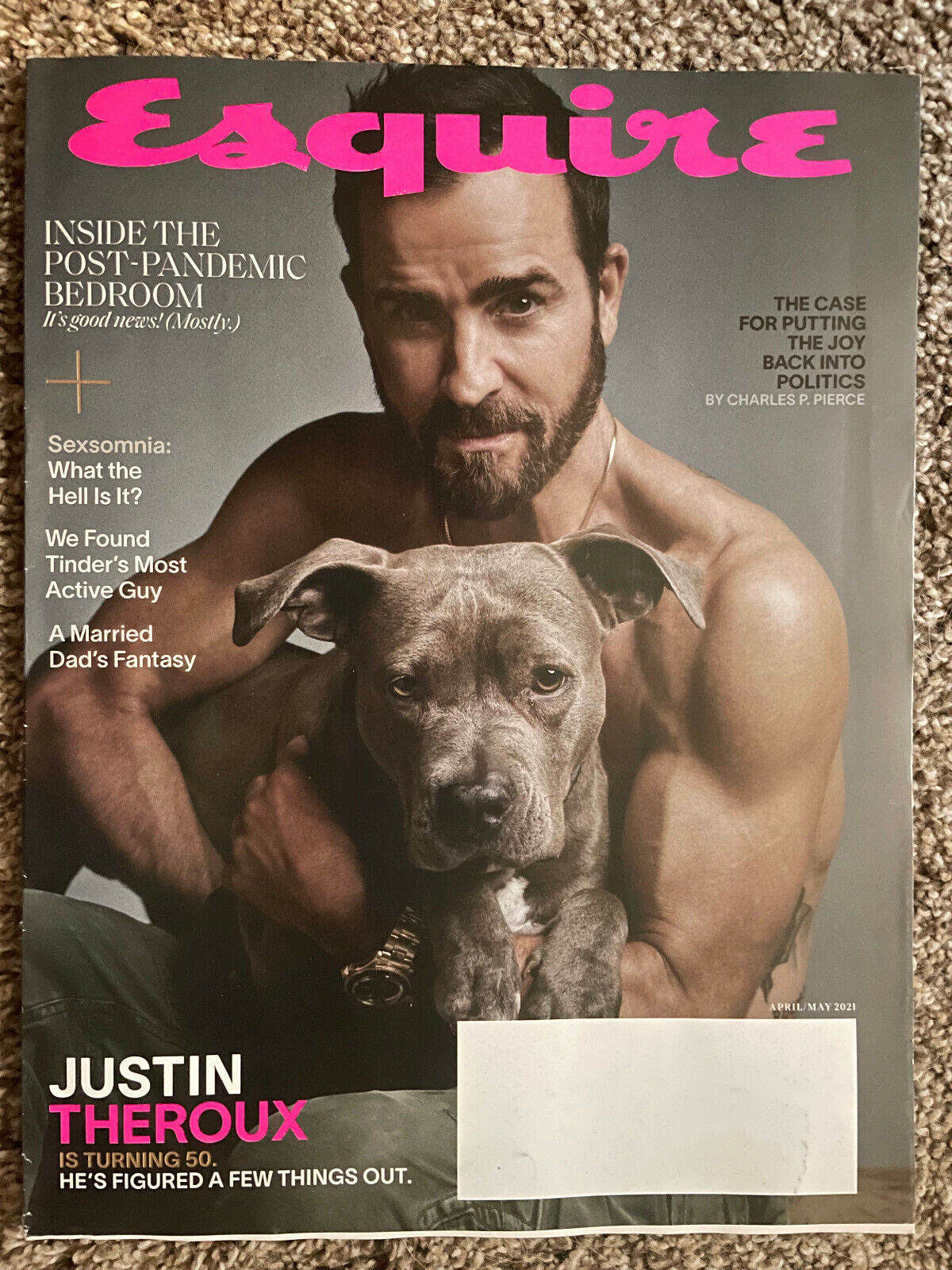 ESQUIRE Magazine April May 2021 Justin Theroux Post Pandemic Bedroom Sexsomnia