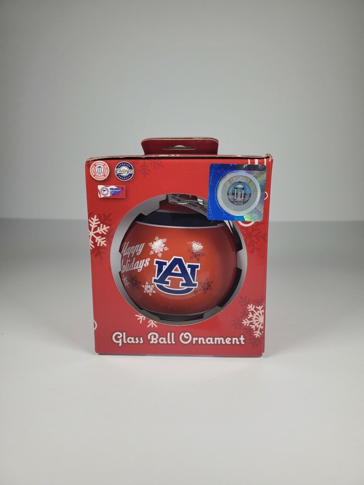 Auburn University Christmas Glass Ball Ornament