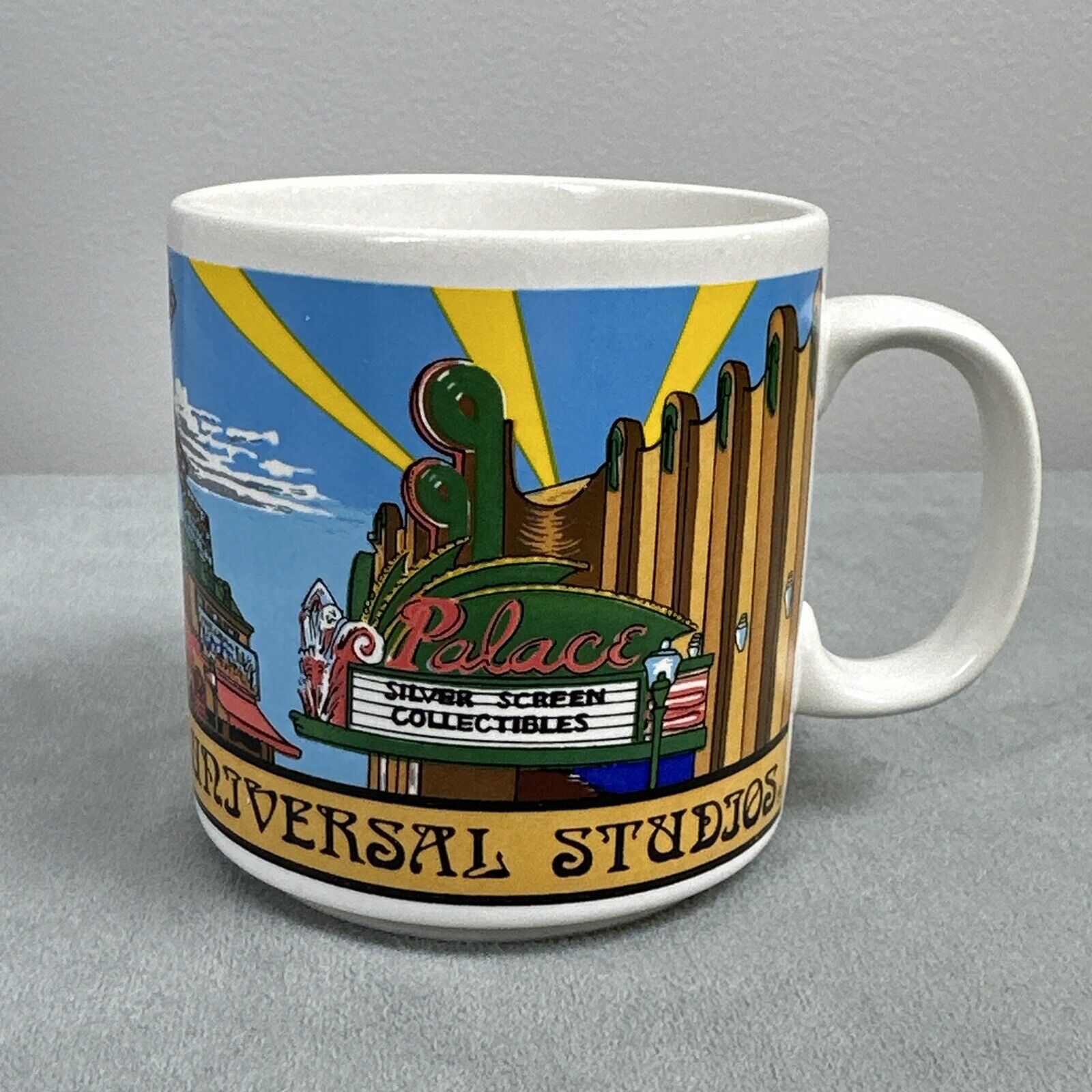 Vintage Universal Studios Streets of The World Collectible Coffee Cup Mug Korea