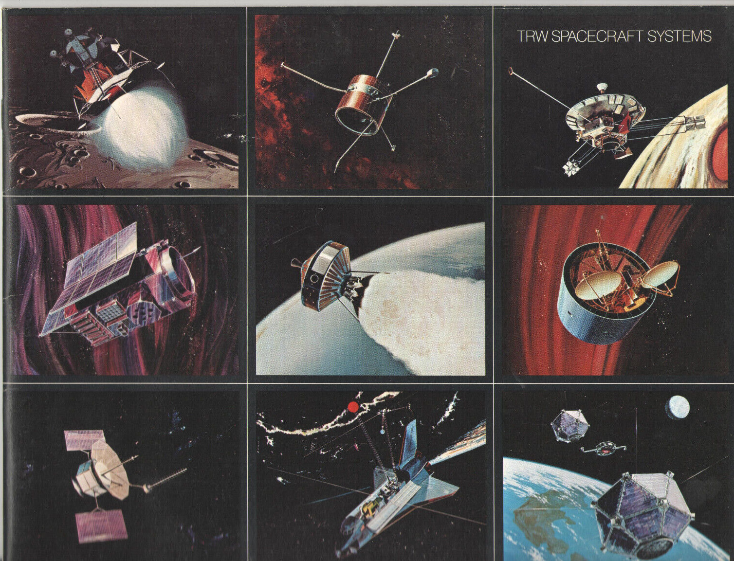 VTG 1975 TRW SPACECRAFT BROCHURE SPACE SHUTTLE/SATCOM/SATELLITES/MARS/VENUS/SUN