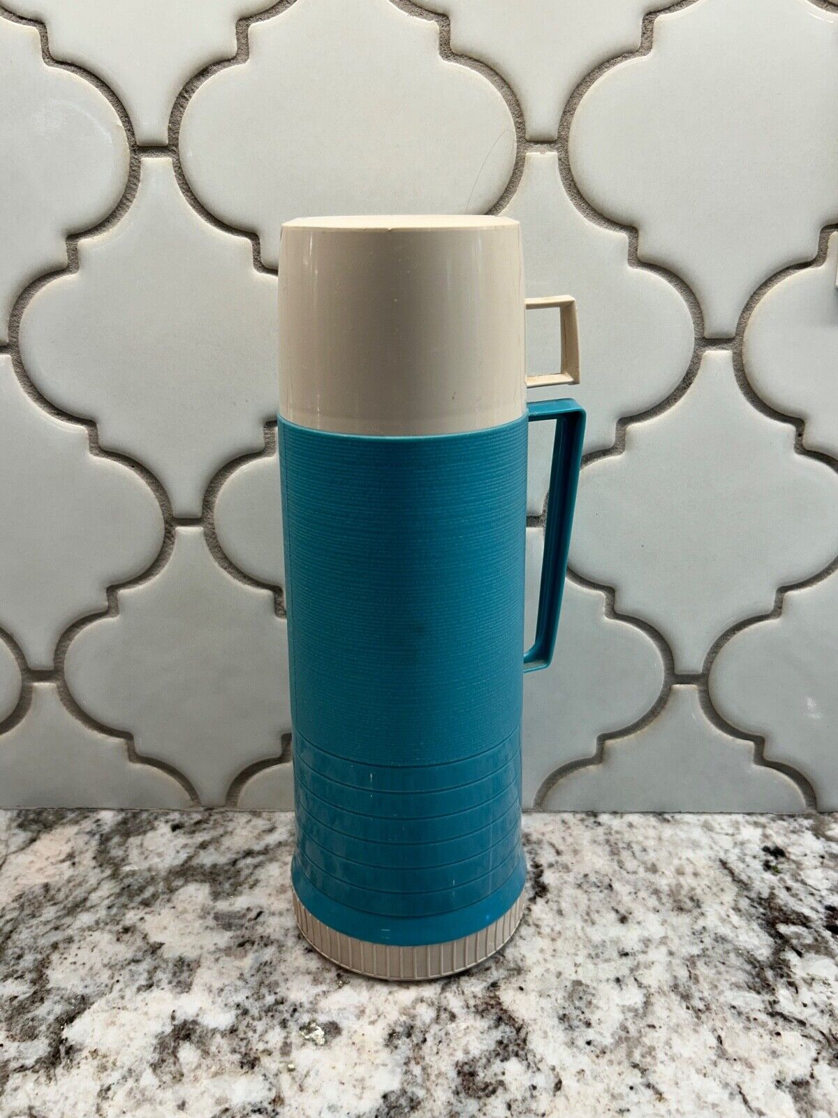 Vintage Thermos King Seeley blue 1970s made in USA