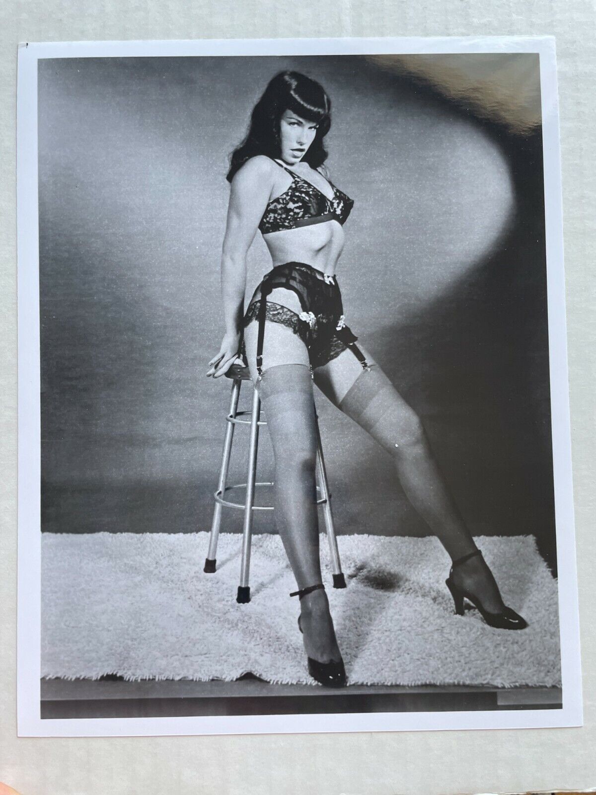 8 x 10 Photograph of Bettie Page Pinup Girl -- Repro from Original Negative  AA
