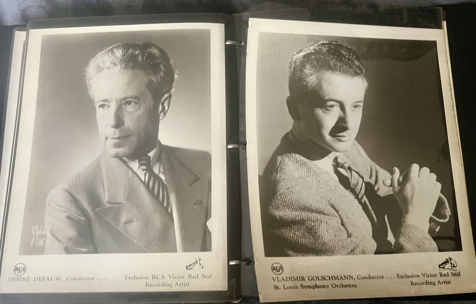 1940/50 RCA Victor Photo Album Conductors Virtuosos Multiple Press Photos