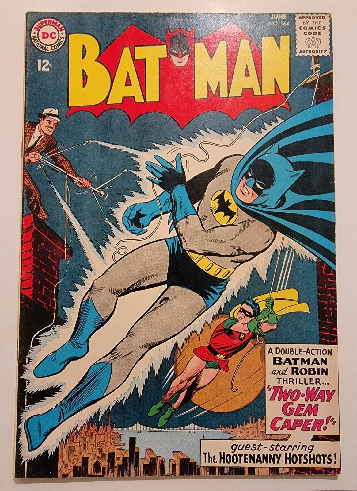 BATMAN #164 FN+ 1st New Look Batman, Silver Age Beauty 1964 Sheldon Moldoff