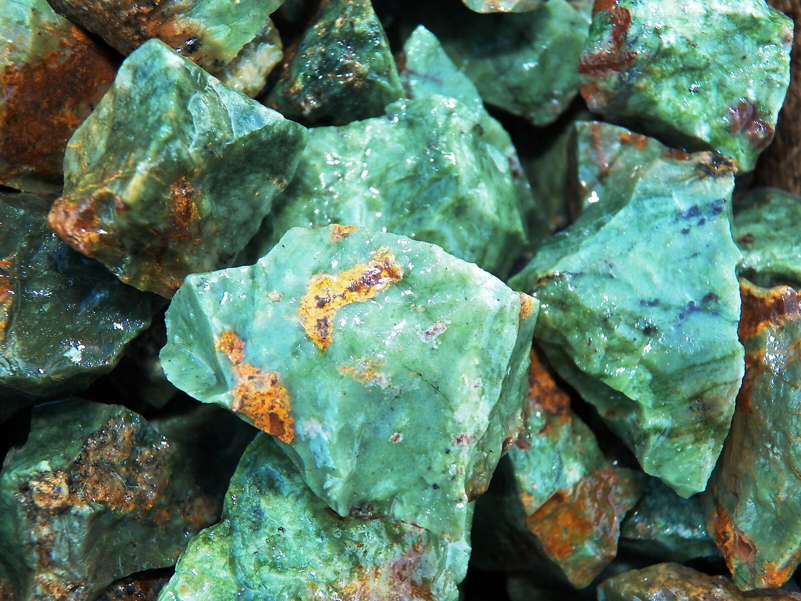 1000 Carat Lots of Chrysoprase Rough - Plus a FREE Faceted Gemstone