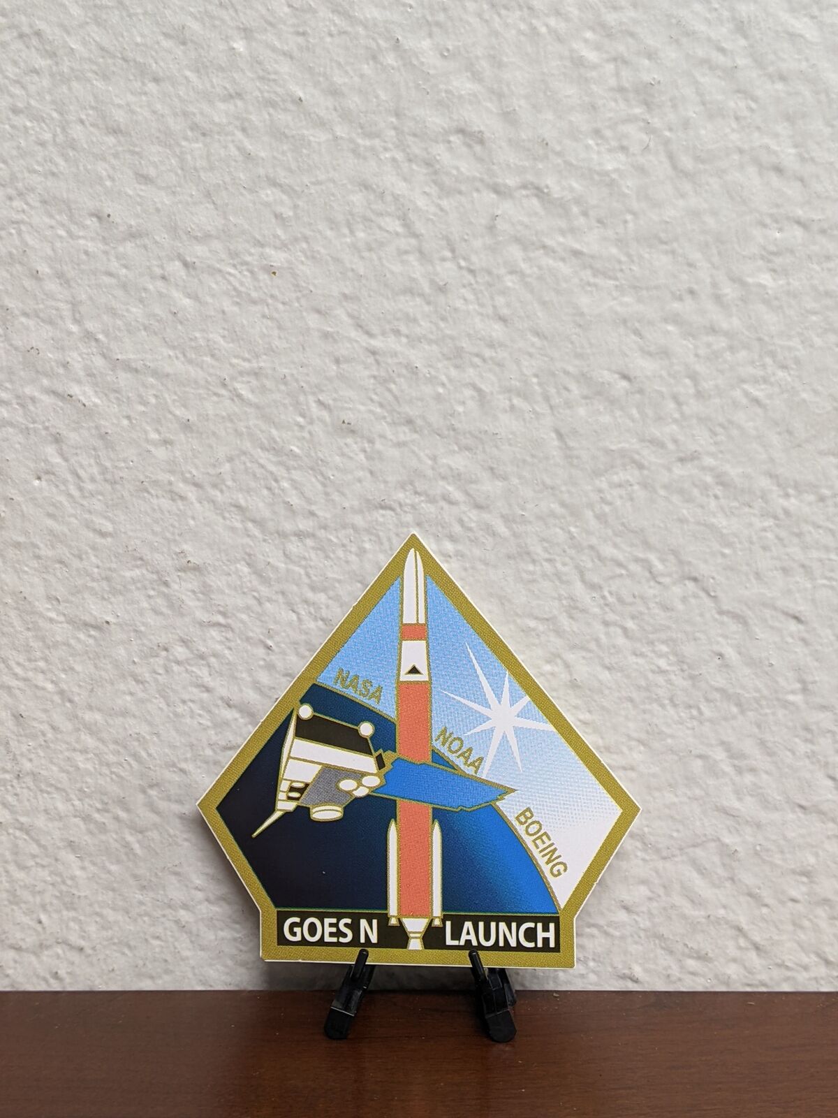 GOES N Launch - NASA - NOAA - Boeing Launch Patch NASA Decal 3.5 x 3.5 in. NEW