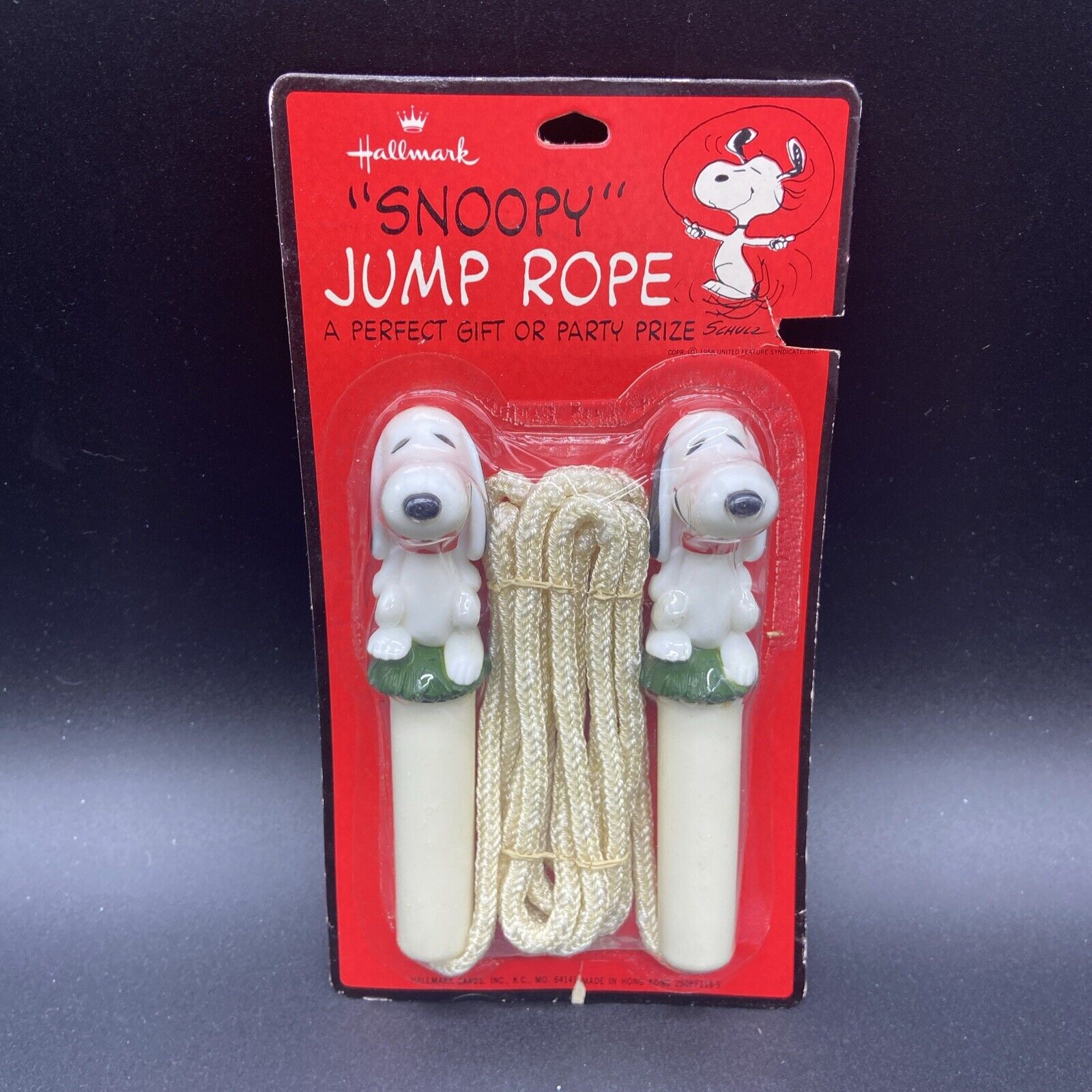 Vintage Peanuts Snoopy Hallmark Jump Rope Factory Sealed Gym Nostalgia Cartoon