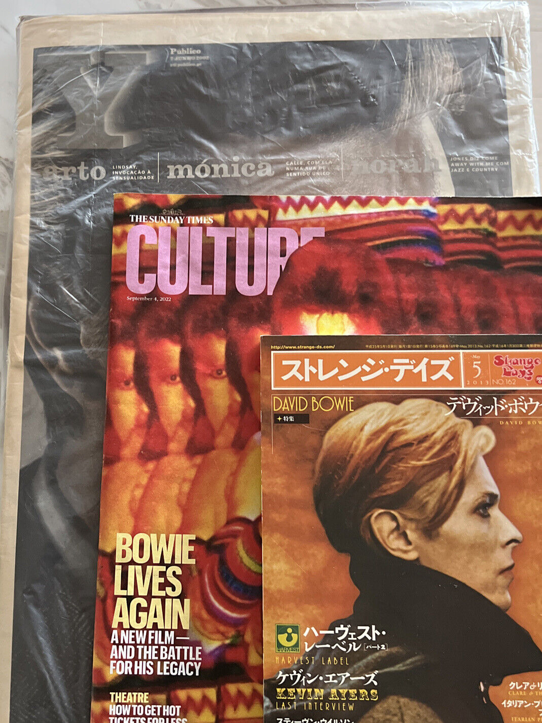 Set Of 3 DAVID BOWIE  Magazines JAPAN UK PORTUGAL ZIGGY STARDUST LOW HEATHEN VG+
