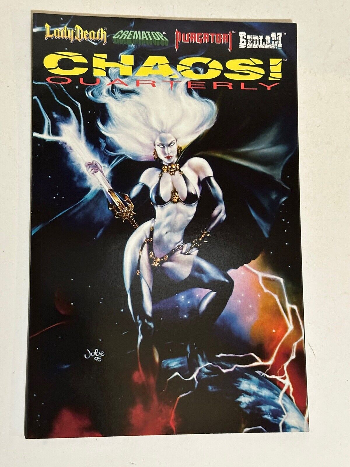 CHAOS QUARTERLY #1  Chaos Comics 1995 LADY DEATH COVER VG