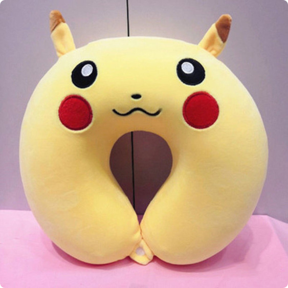 Pikachu U-Shaped Pillow Car Travel Neck Pillow Cervical Vertebra Office Adult