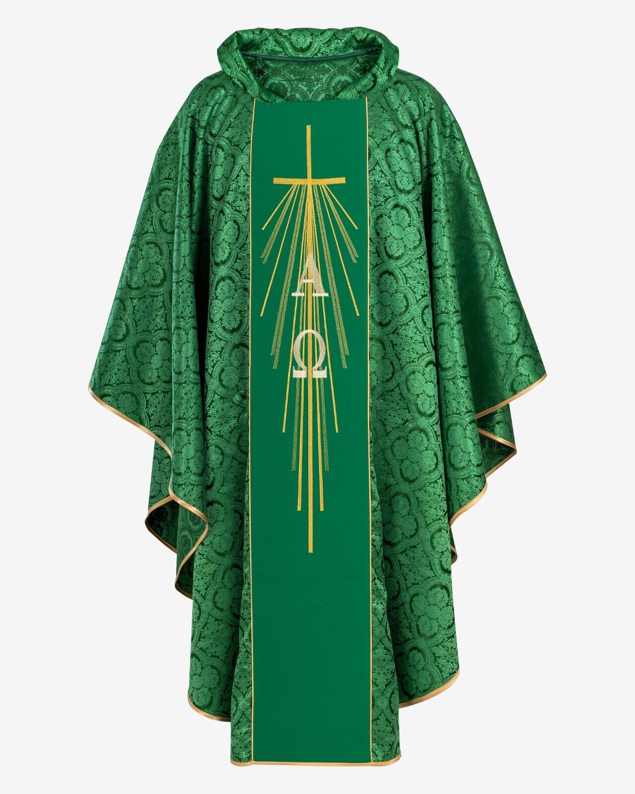 Priest Pastor Chasuble Vestment Embroidered ALPHA & OMEGA Design