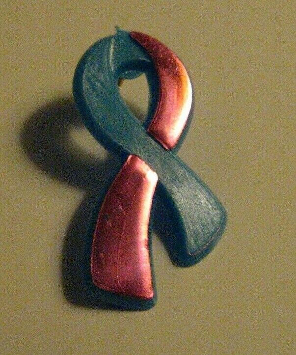 Pink & Blue Cause Awareness Ribbon - Vintage Infertility Infant Loss Remembrance