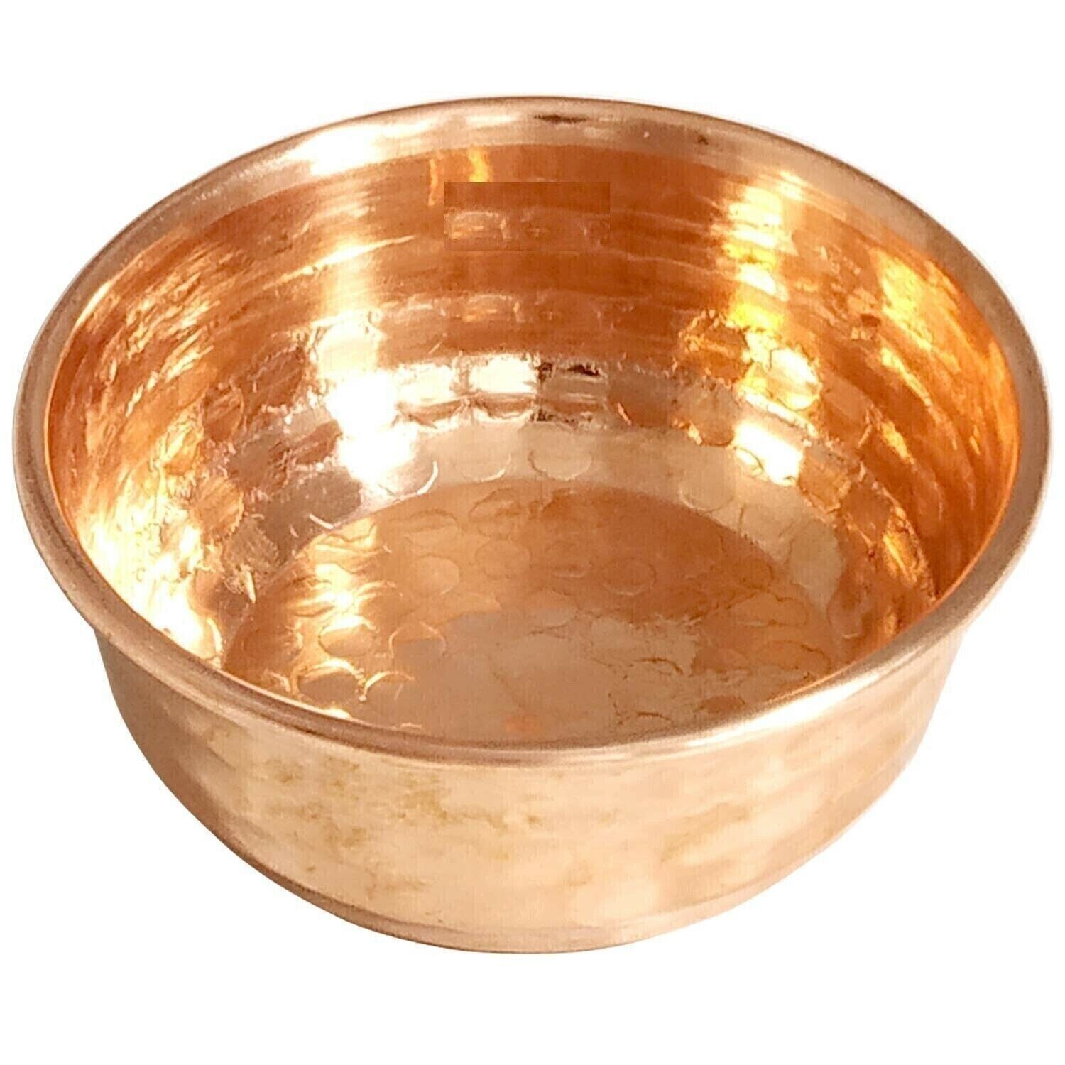 Traditional Pure Copper Hammered Design Serving Bowl Katori 125 ml