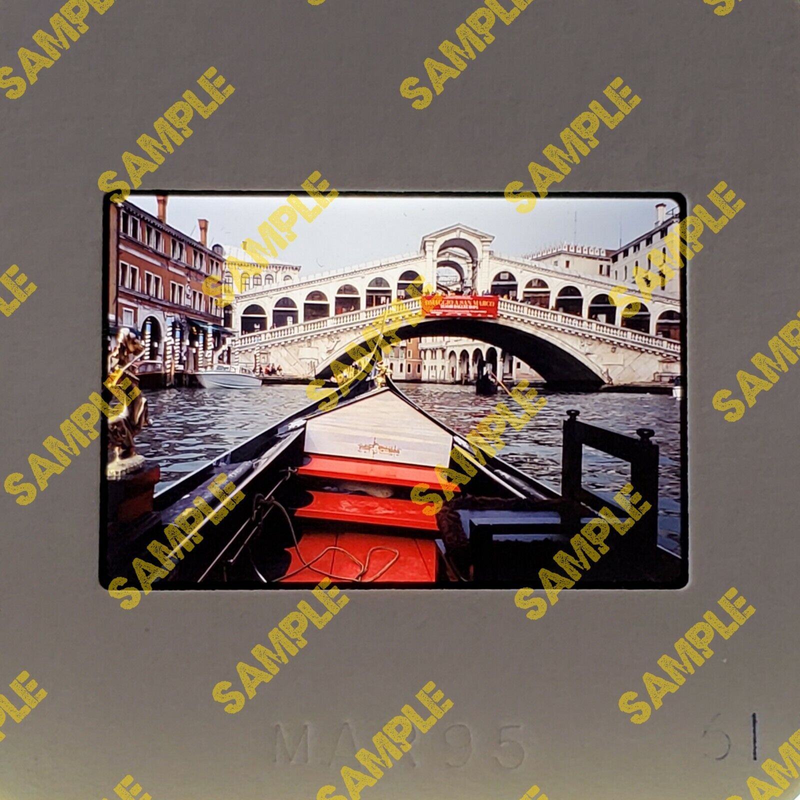 Vintage 35mm Slides - Venice Italy canals gondolas Grand Canal - 1995 Lot of 30