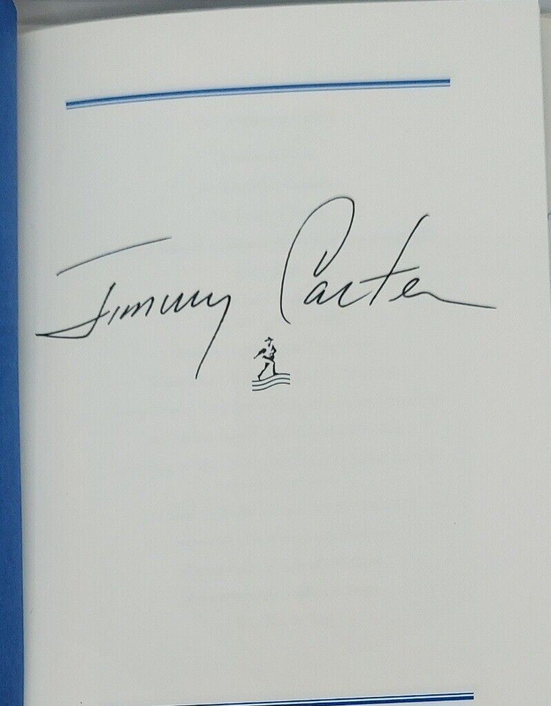 Jimmy Carter Signed The Nobel Peace Prize Lecture Full Signature Auto 1st Ed.