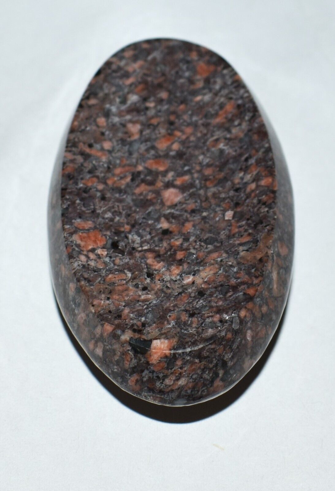 Rhyolite Hand Carved Palm Stone Bluish Purple Pinks North Carolina Rare Volcanic