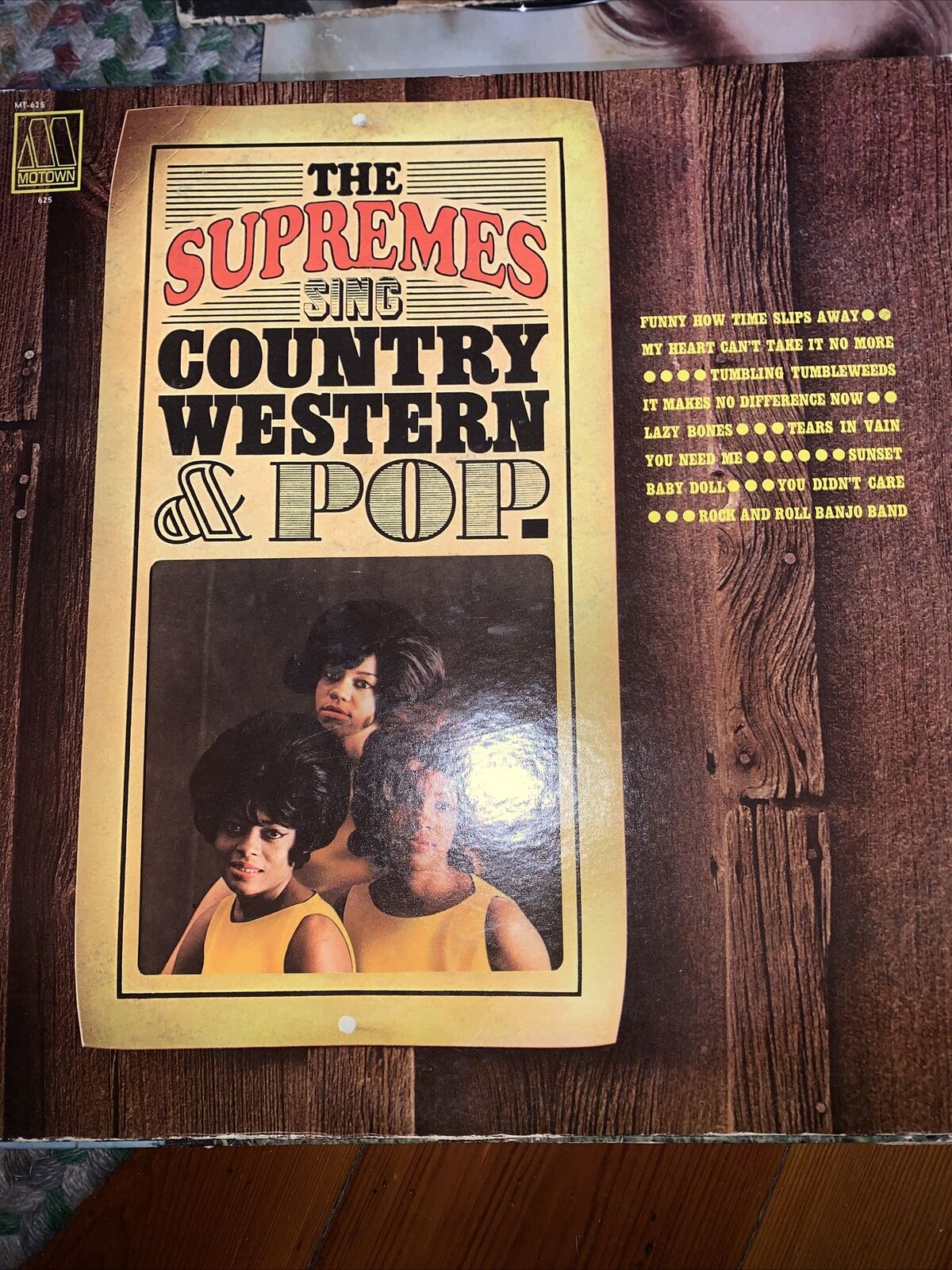 The Supremes  - Sing Country Western & Pop - Original 1965 Mono Vinyl LP Record