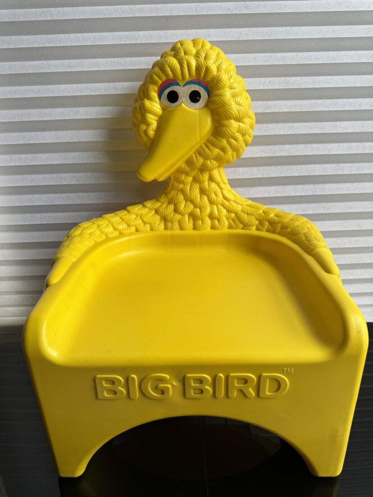 1981 Knickerboxer Toys Big Bird Seat Sesame Street Plastic 10\