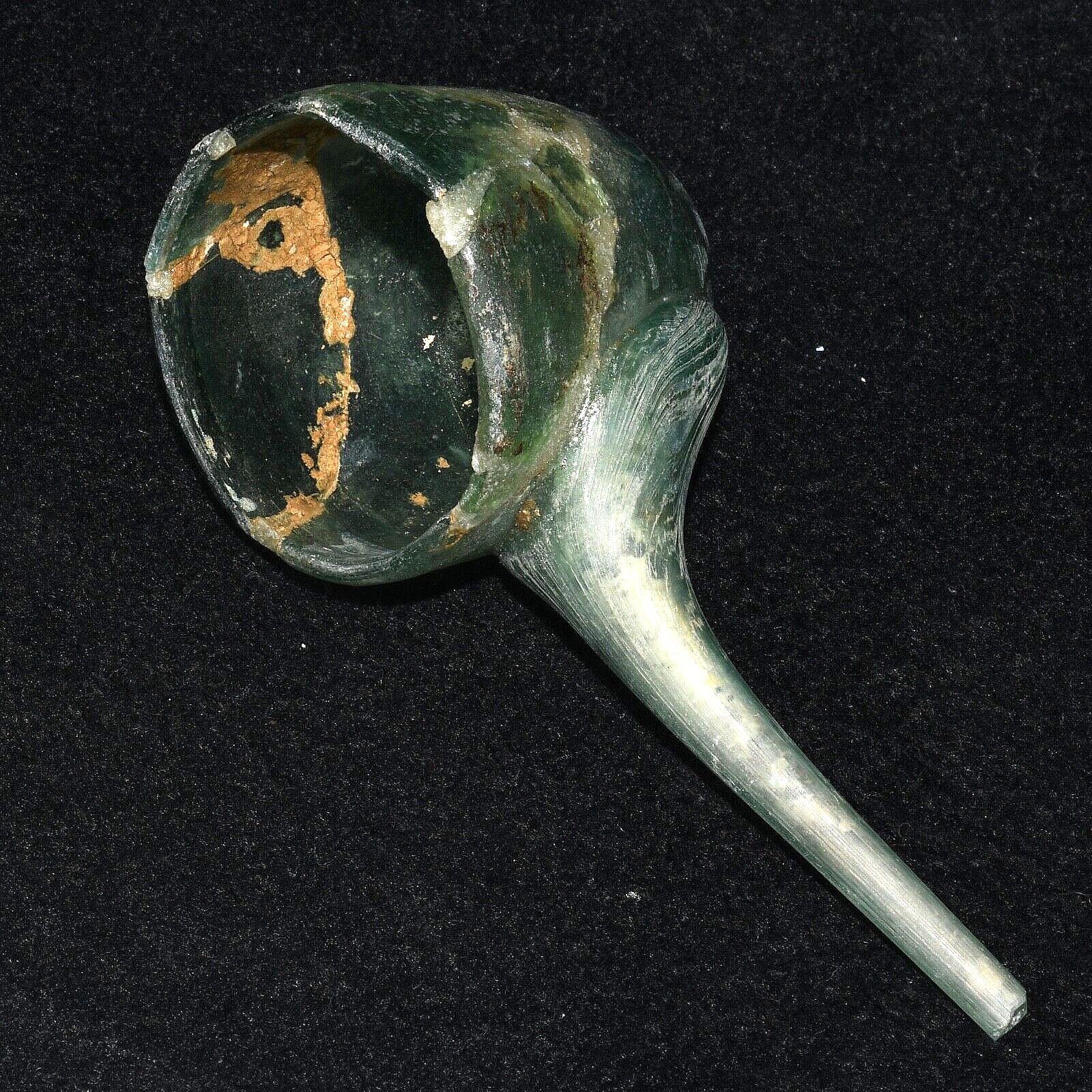 Ancient Roman Islamic Medical Glass Infant feeder Vessel Circa 1st - 7th Century