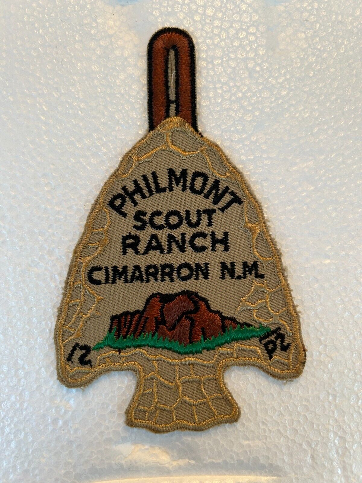 Vintage BSA Philmont Scout Ranch 1960\'s Earned Arrowhead Patch Never worn