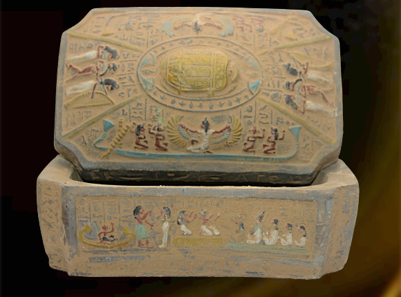 Rare Ancient Egyptian Pharaonic Antique Heavy Scarab Jewelry Box Old Box