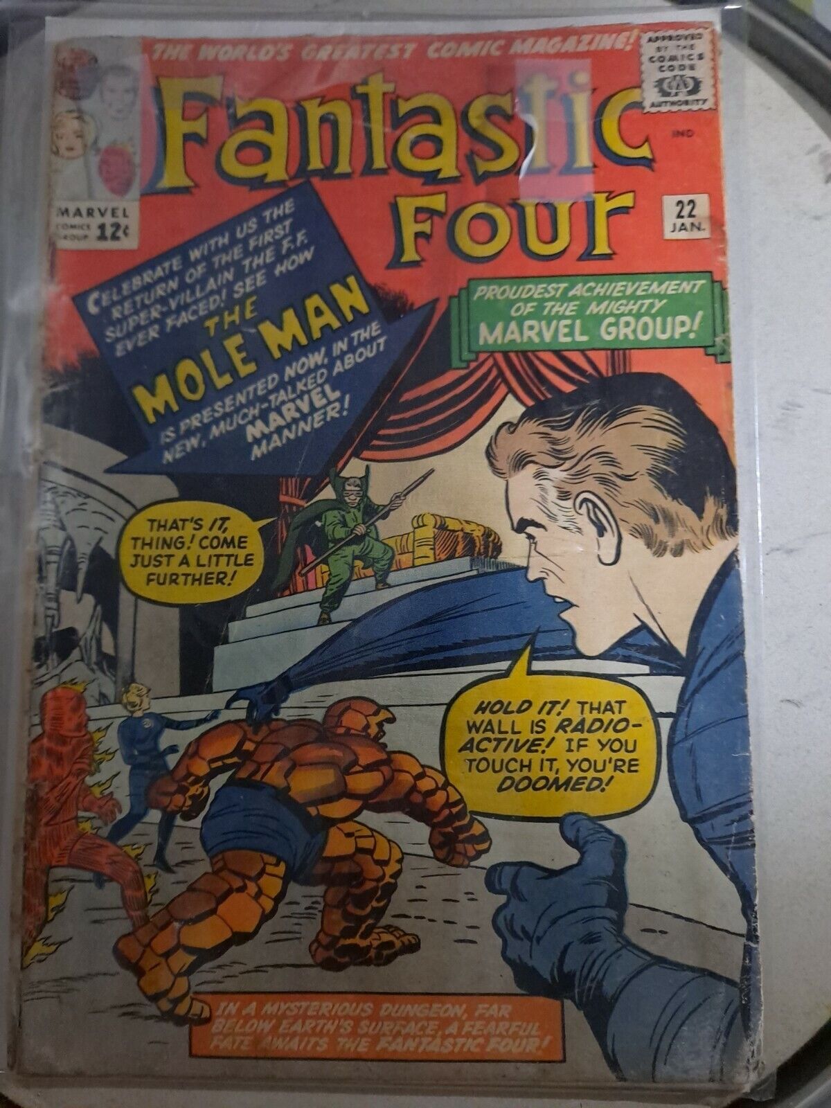 Fantastic Four #22 - Gd 1.5 (1964)  2nd Mole Man 1964, Silver-Age, Kirby/Lee