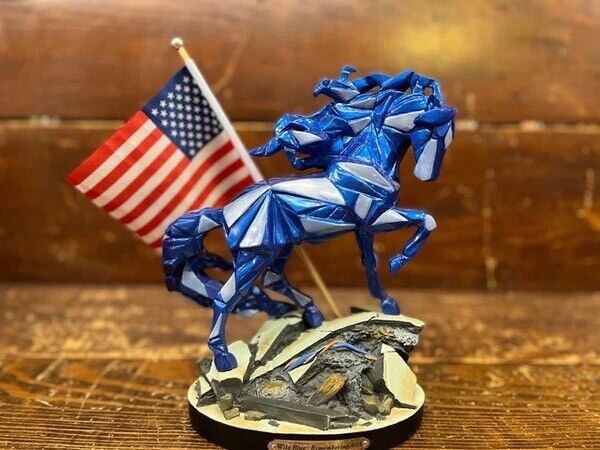 Trail of Painted Ponies Wild Blue Remembering 9/11 Horse Figurine 6008368