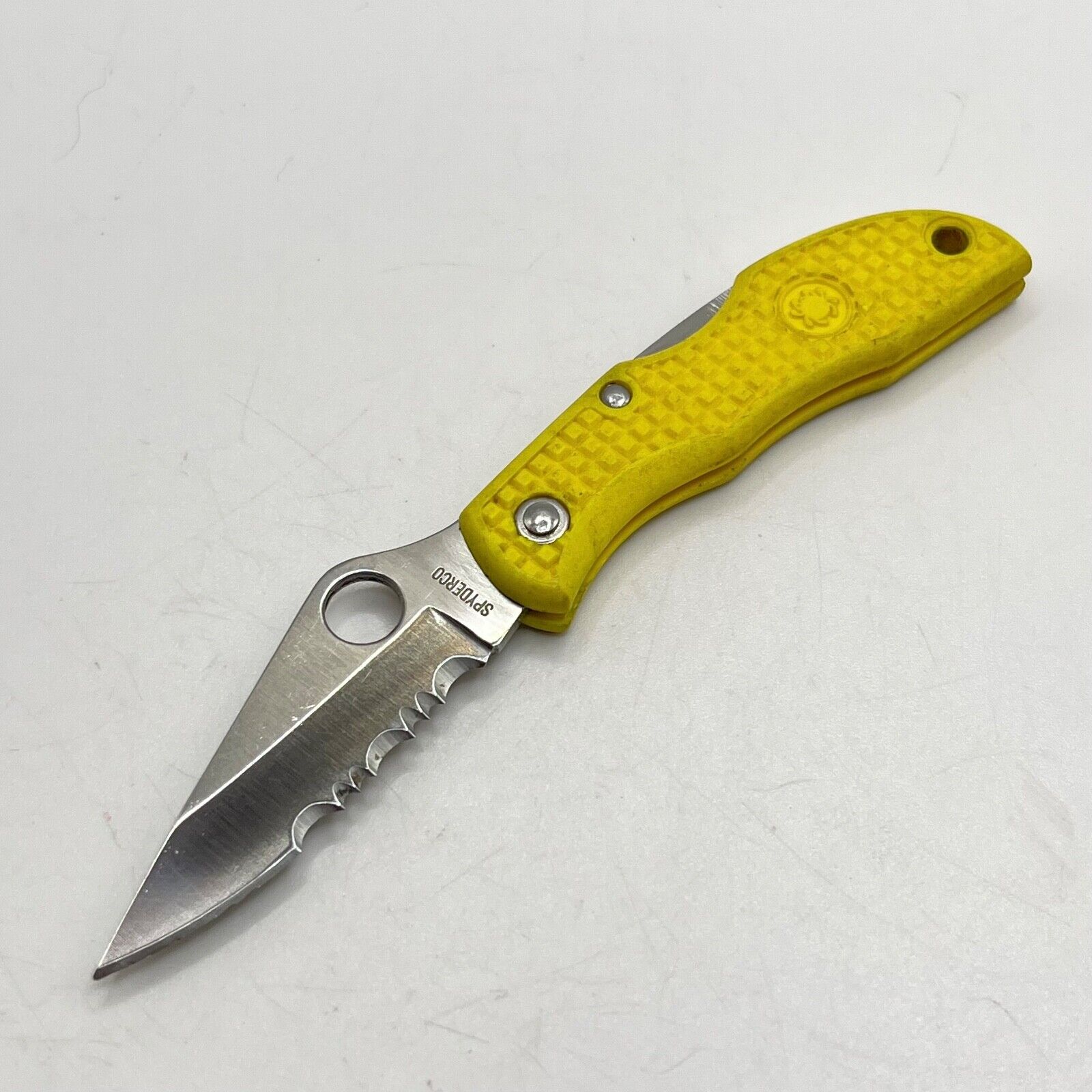 Spyderco Ladybug Yellow Original First Gen Pocket Knife GIN-1/G-2 Vintage RARE