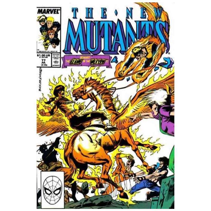 New Mutants (1983 series) #77 in Near Mint minus condition. Marvel comics [u]