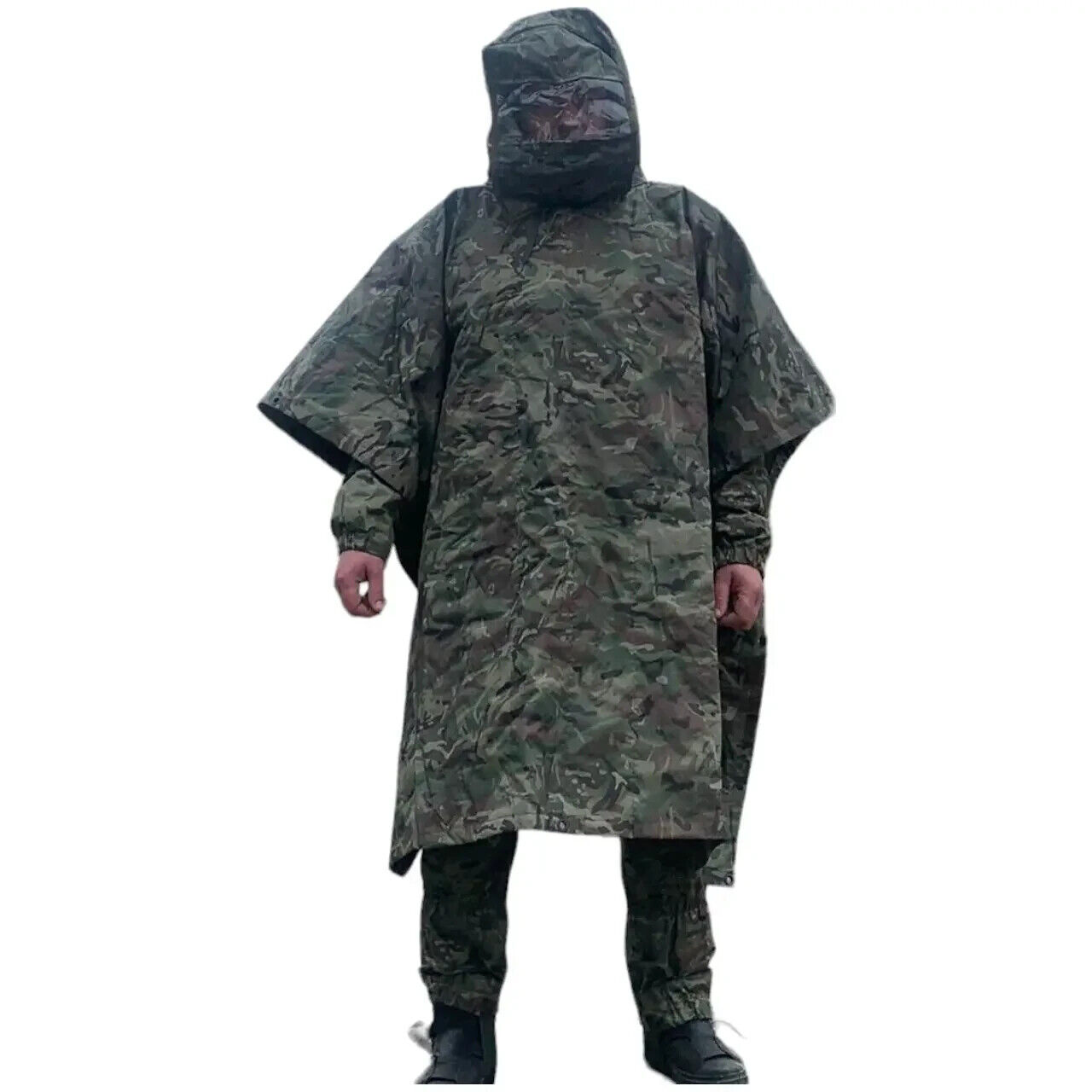 Raincoat poncho with thermal imager protection, anti-thermal imager poncho with