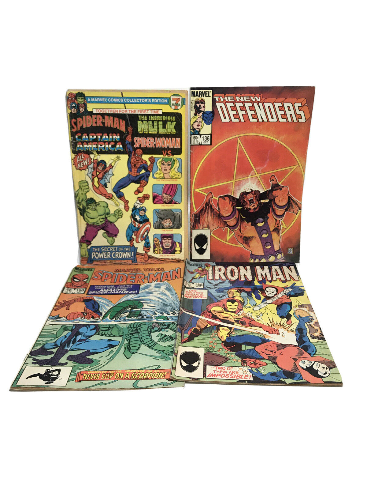 Marvel Comics lot of 4 vintage 80’s (k-6-1)
