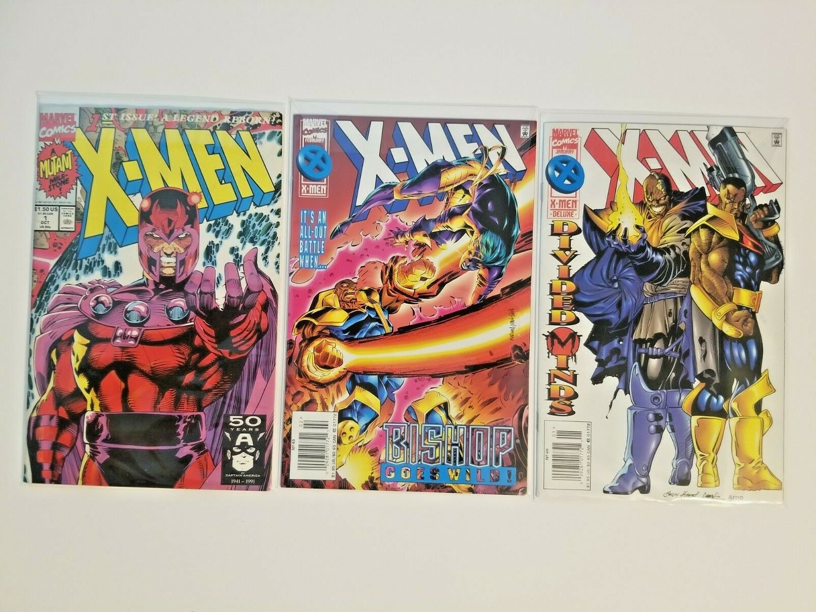 X-Men #1 Year 1991 Magneto Cover. X-Men Unlimited #48 and #49 LOT OF 3