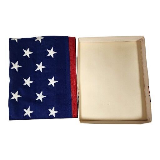 Vtg Dettra American Flag 50 Star 3x5 USA Made Box Patriotic Sentry US Flag