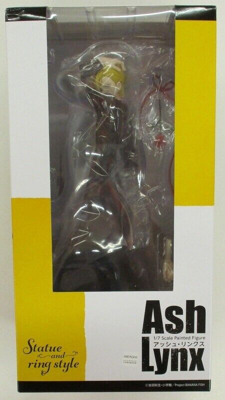 FREEing BANANA FISH Ash Lynx 1/7 PVC Figure Statue and Ring Style Used