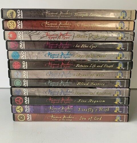 Rurouni Kenshin Lot of 12 DVD Anime Works Episodes 18 - 70 Pre-Owned