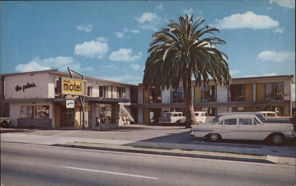 Oakland,CA The Palms Motel Alameda County California Mike Roberts Postcard