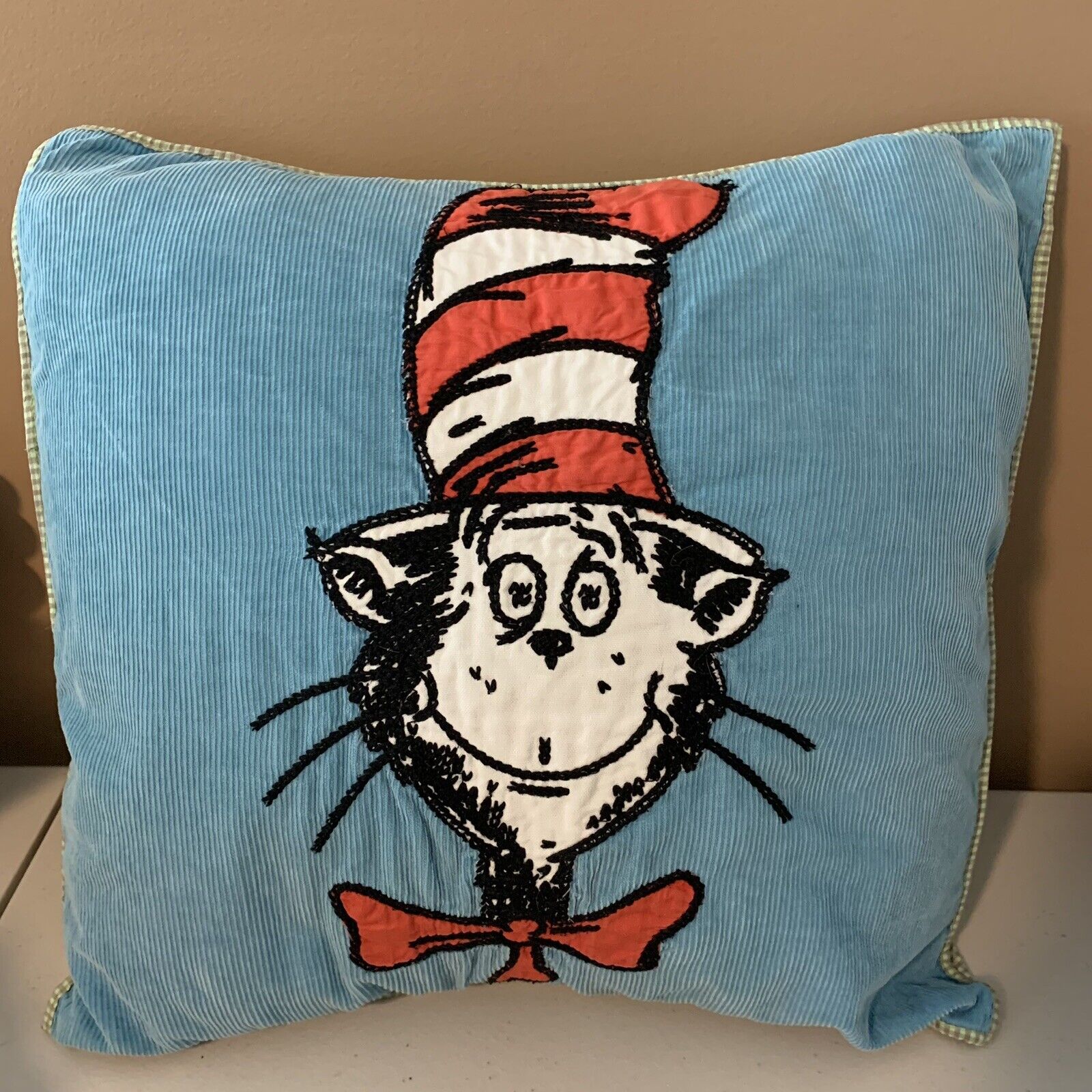 Vintage POTTERY BARN KIDS Dr Seuss Cat in the Hat pillow