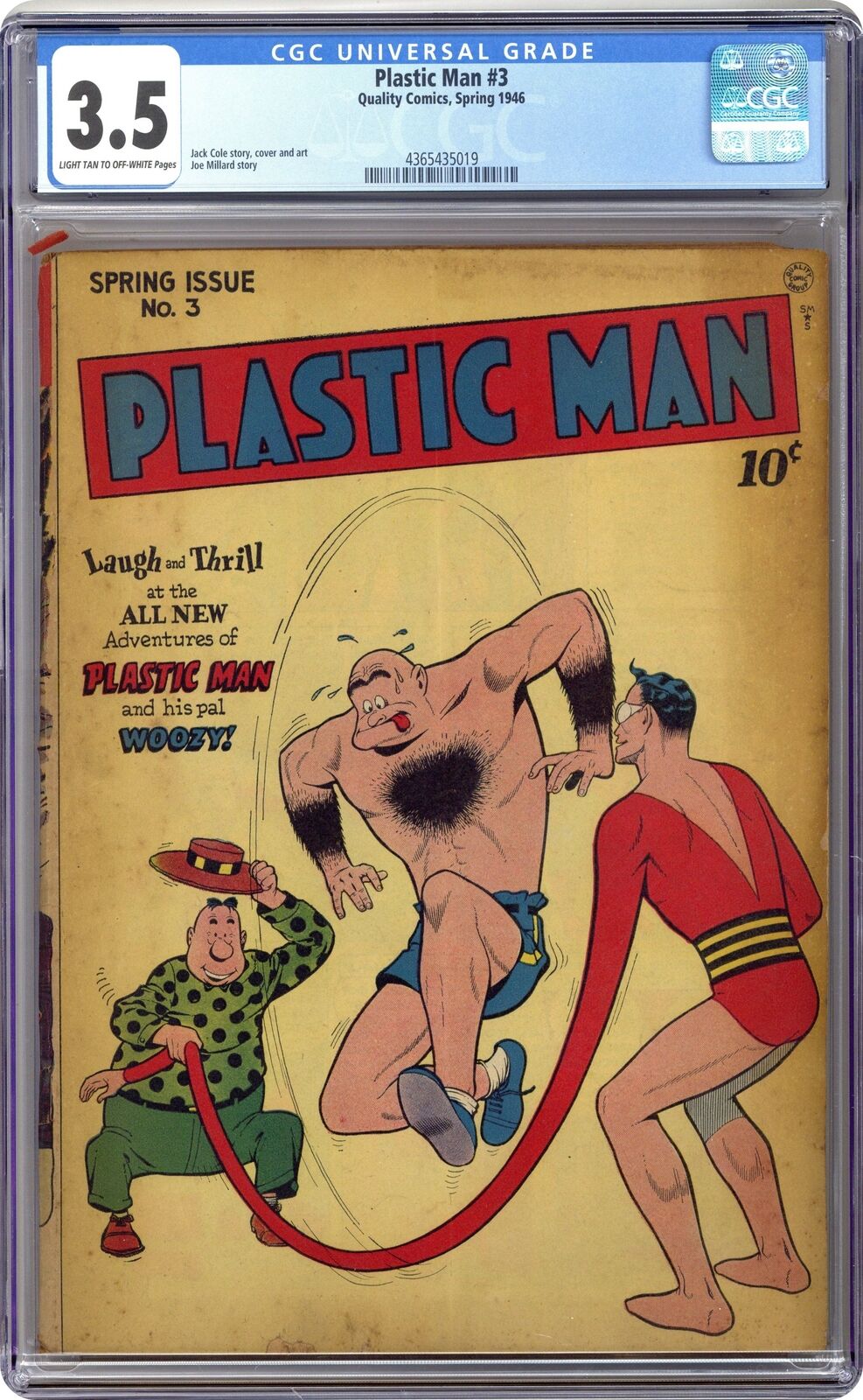 Plastic Man #3 CGC 3.5 1946 4365435019