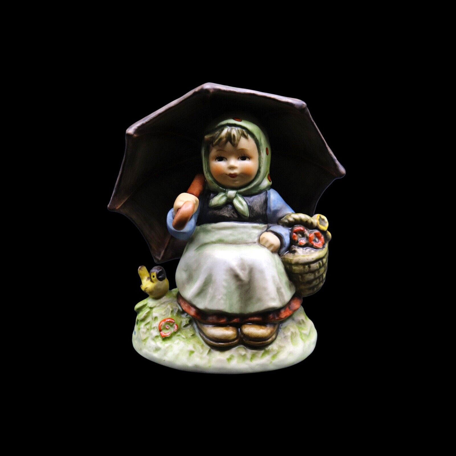 Goebel Hummel Porcelain “Smiling Through” #408 Figurine with Original Box - TMK6