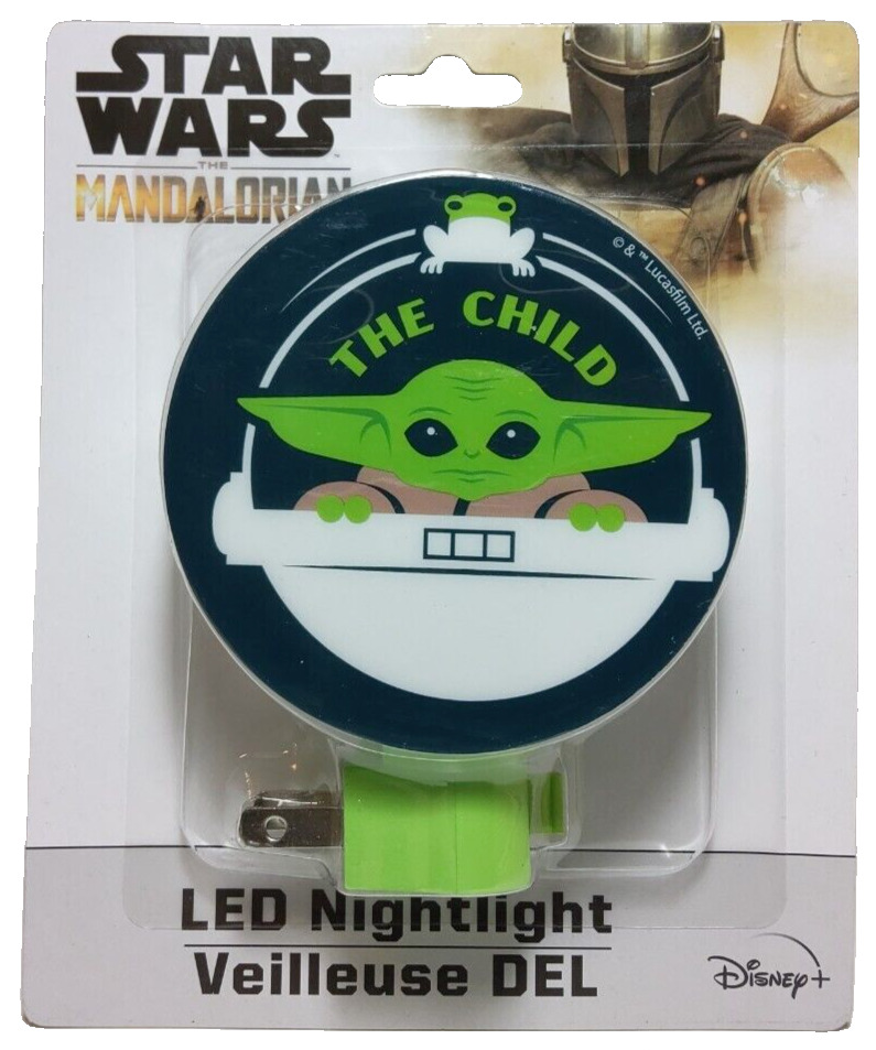 Disney Night Light Star Wars Baby Yoda - The Mandalorian LED Wall Light Children