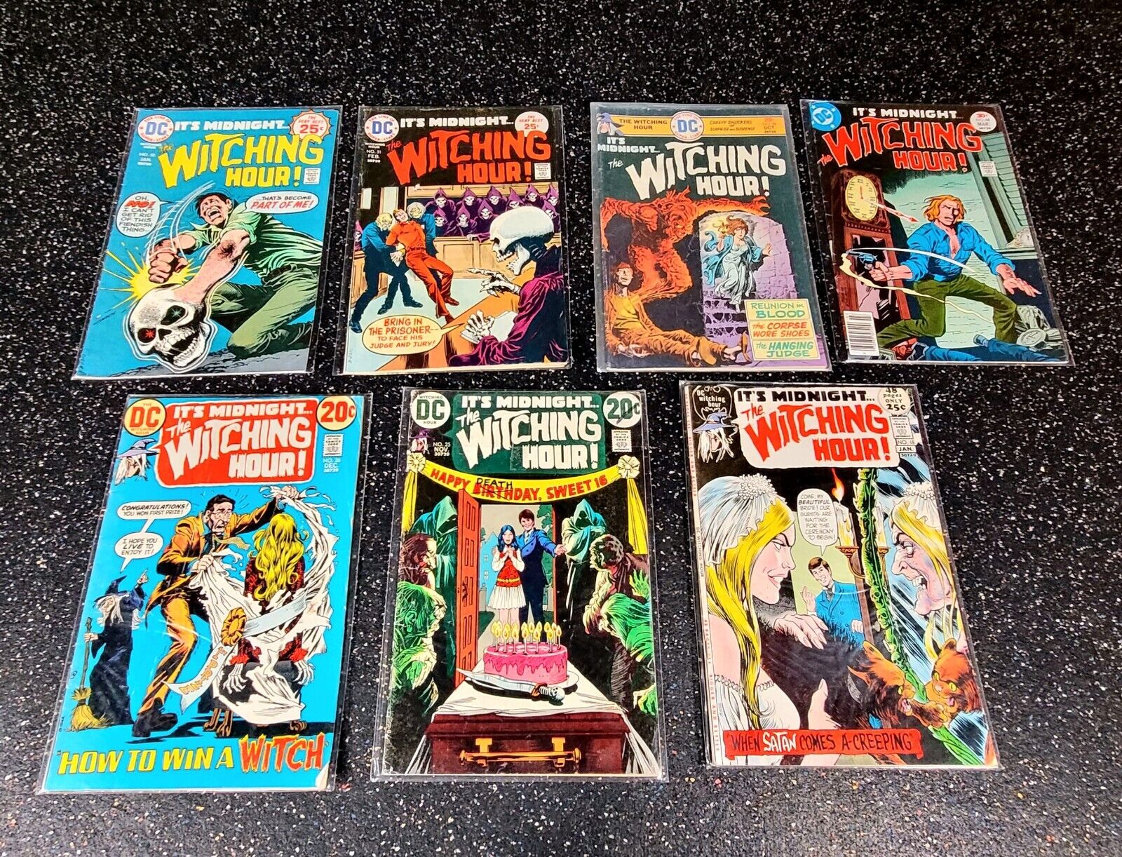 It's Midnight . The Witching Hour DC Comic Books Lot of 7 1974