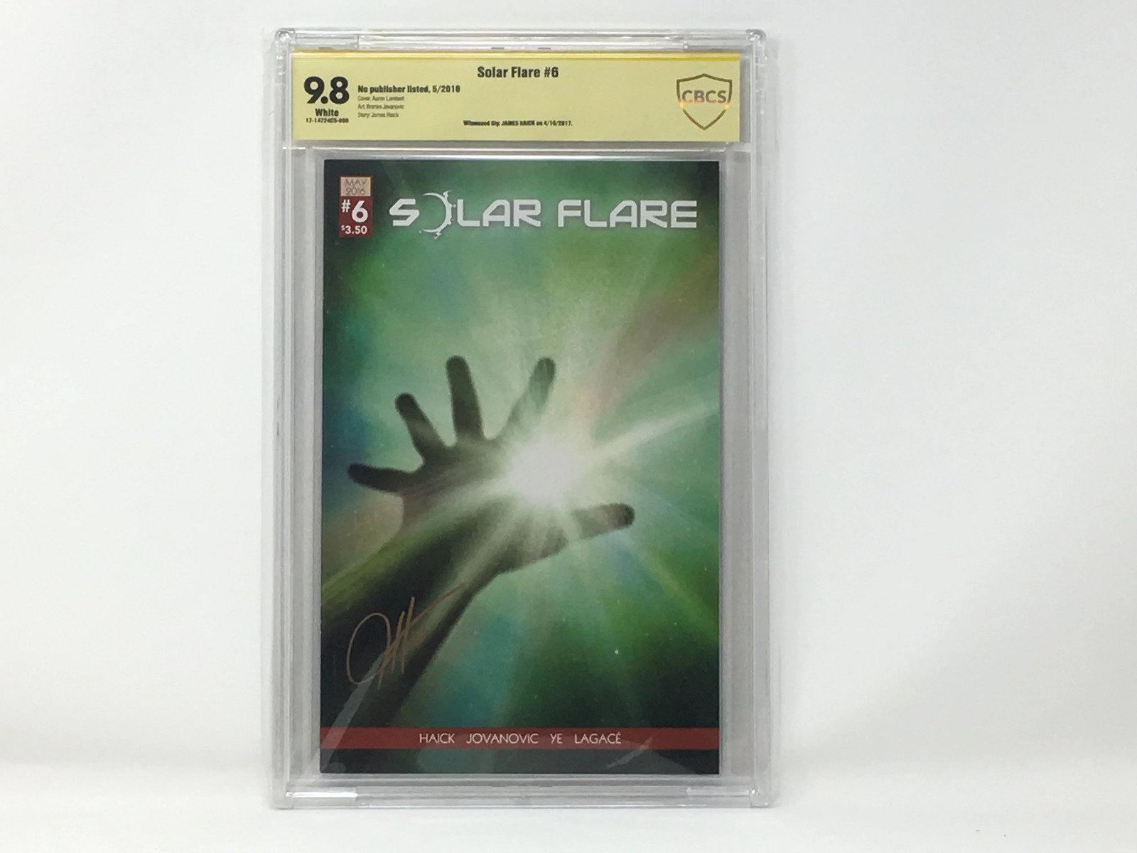 CBCS Graded - Solar Flare #6 - Original Kickstarter Sunburst Cover - Signature S