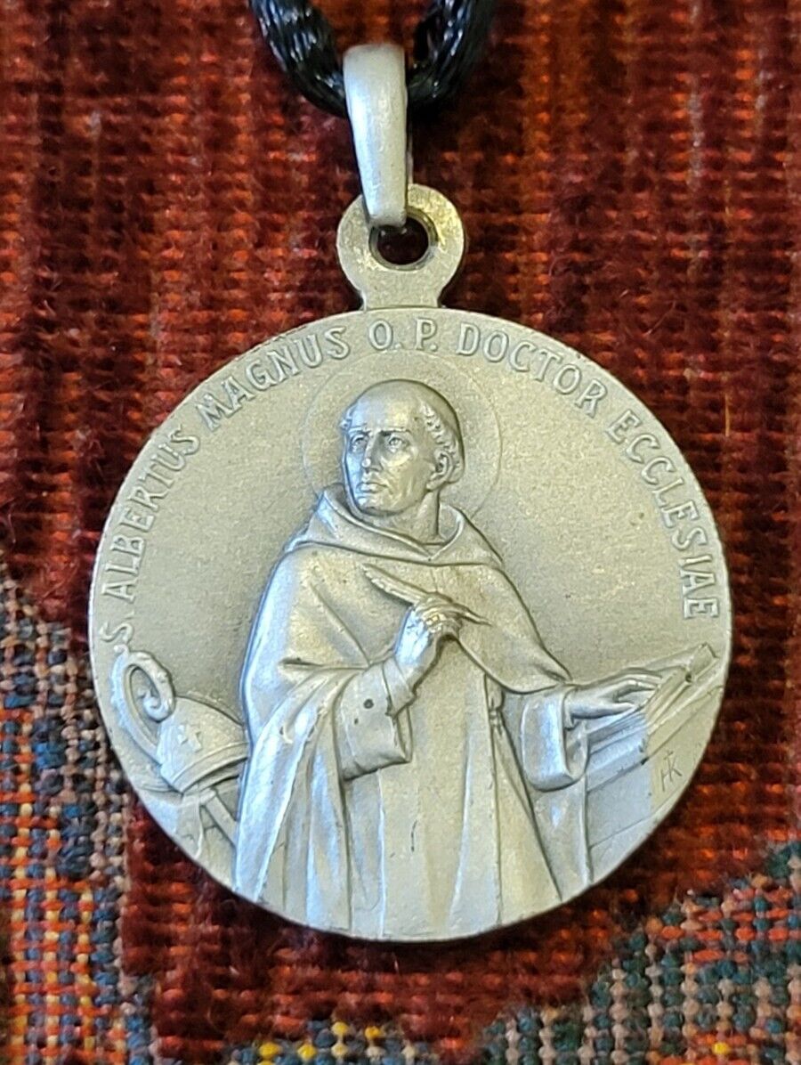 St. Albert the Great Vintage & New Sterling Medal Patron  Scientists St. Dominic