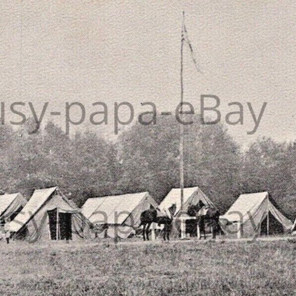 Antique 1900s Hospital Corps Camp Roosevelt Military Army Mt Gretna Postcard