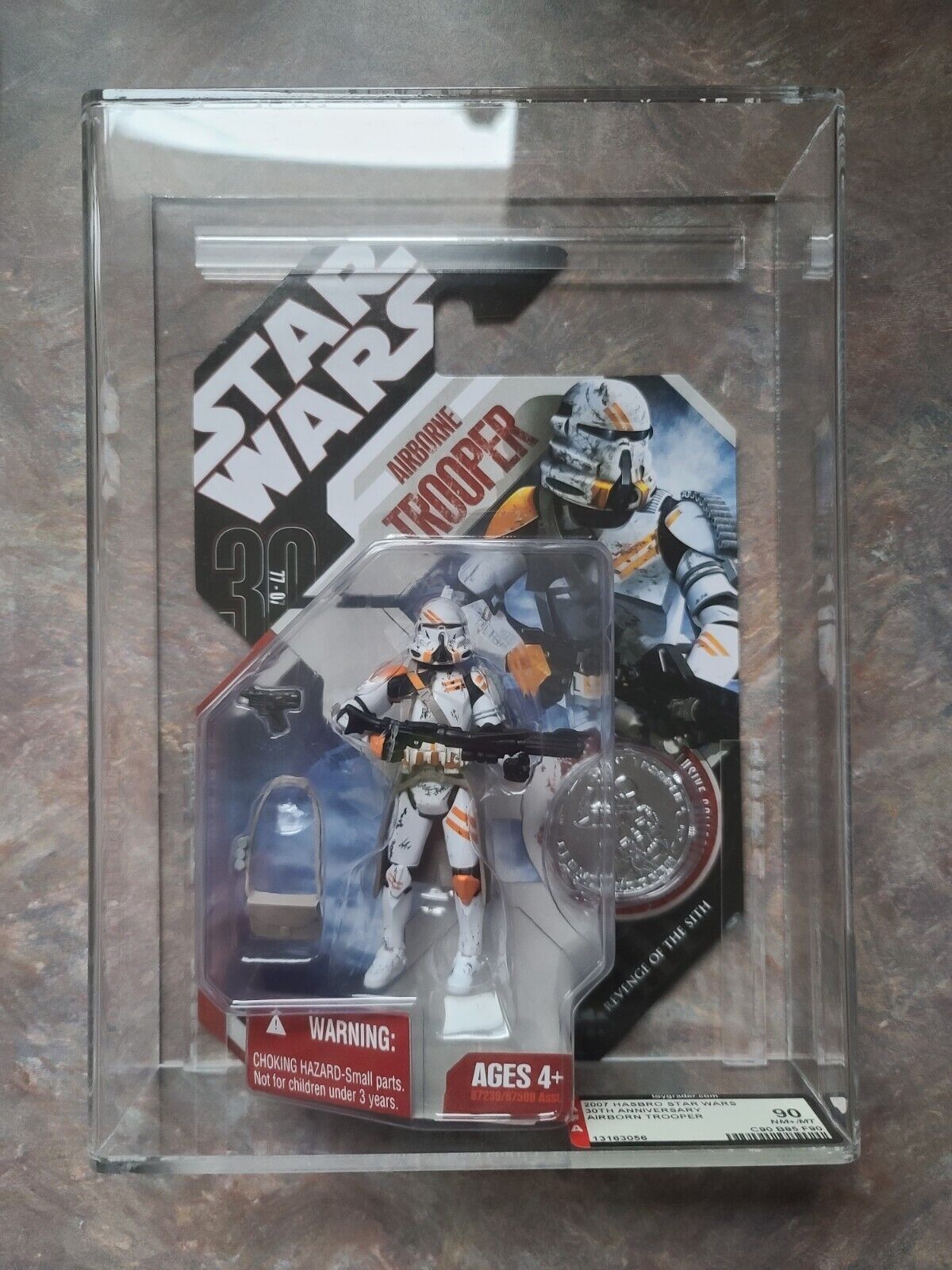 Star Wars Airborne Trooper 30th Anniversary  2007 Hasbro (GRADED 90 MN+/MT)