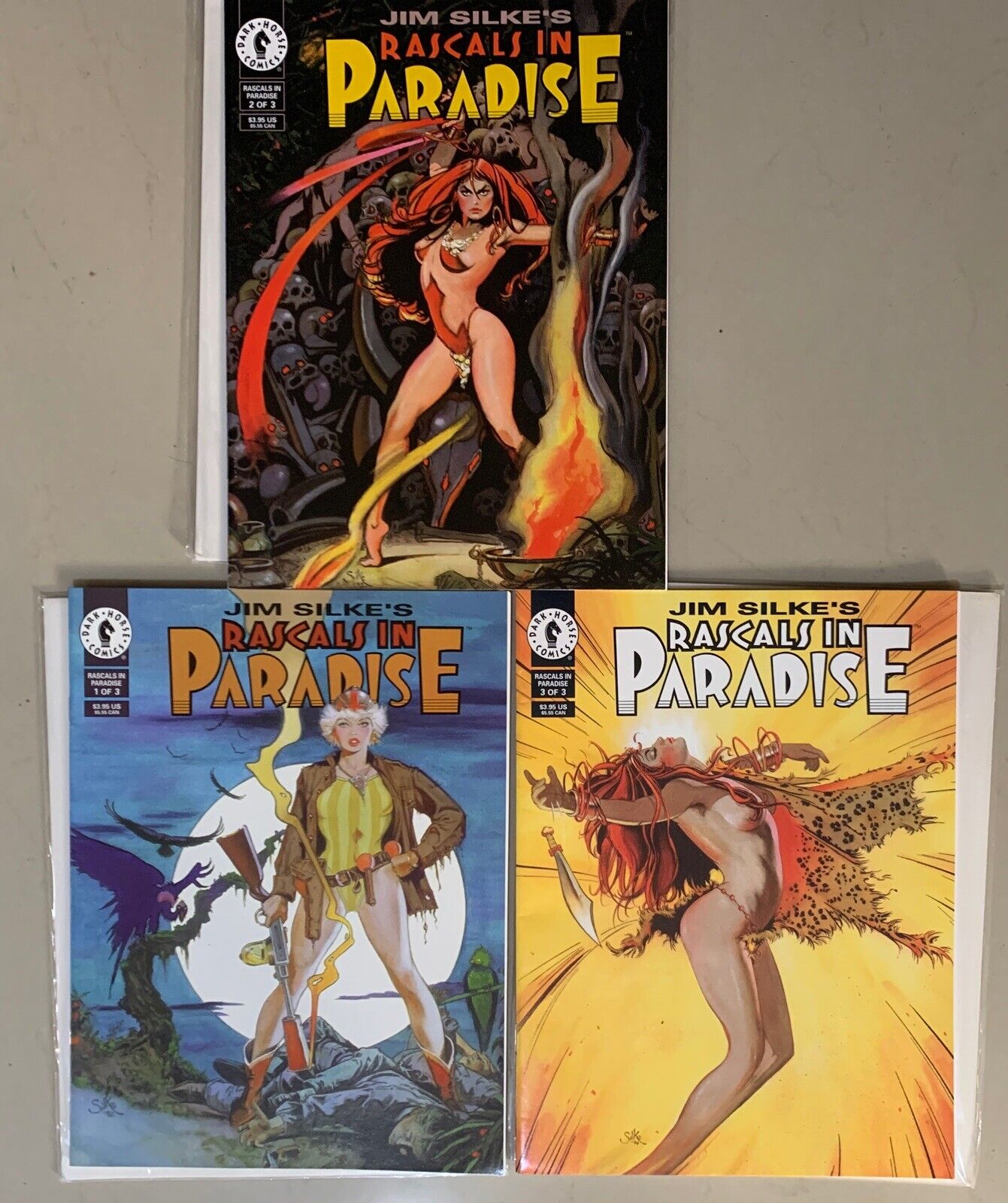 Jim Silke's Rascals in Paradise 1994 Dark Horse Comics 1 2 3 Good Girl Art 9.2NM