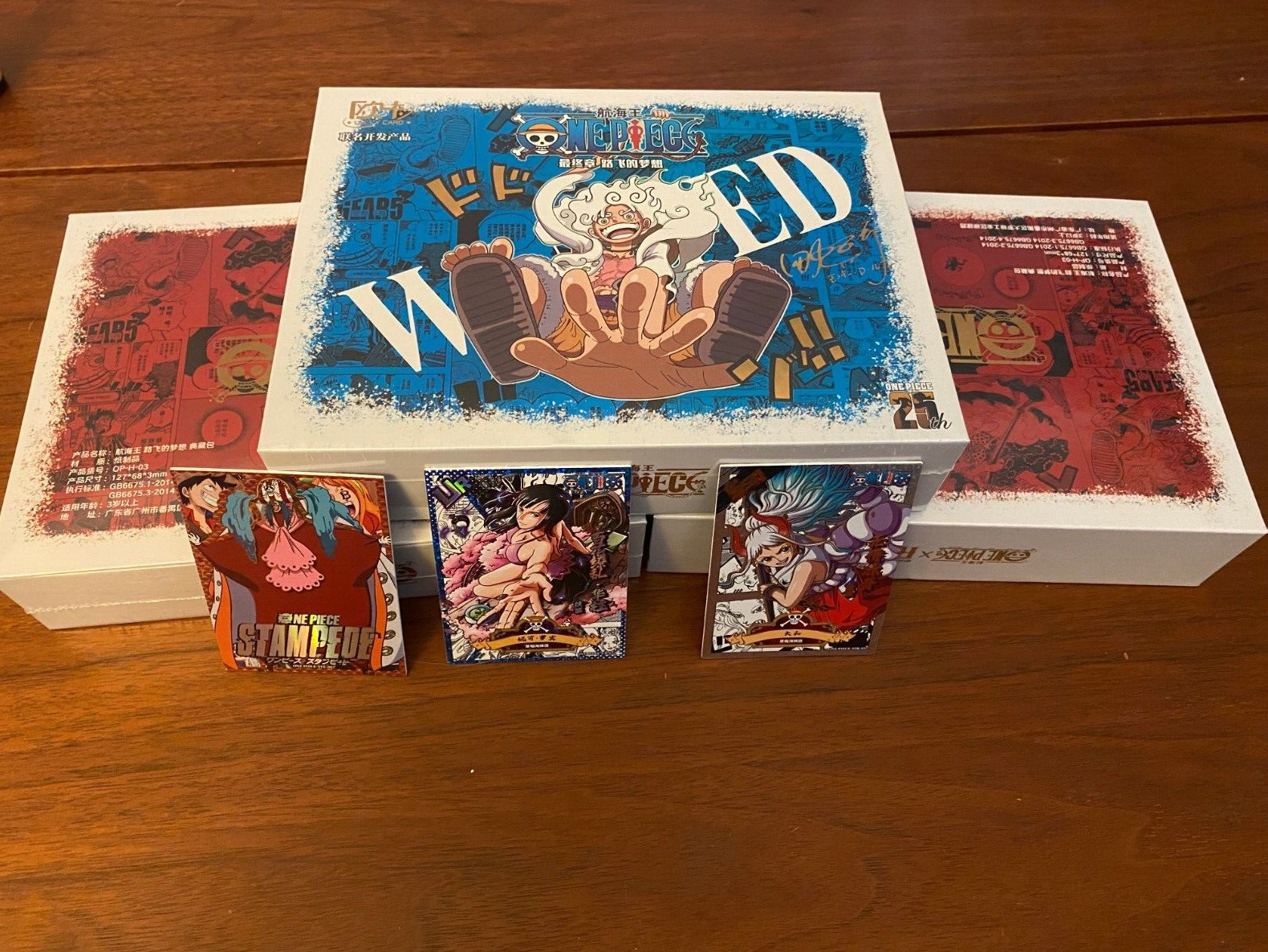 One Piece Anime Trading Collectable Card Seal Box Monkey D Luffy Red Limited